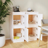 Sideboards 2 pcs White 31.5x34x75 cm Solid Wood Pine 813383