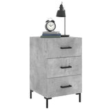 Bedside Cabinet Concrete Grey 40x40x66 cm Engineered Wood 827664