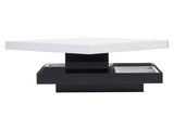 360&deg rotating coffee table, fully functional living room table, high-gloss tabletop with N605P257602B