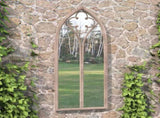 Garden Mirror Sand 70x30 cm Iron for Outdoor Use 318351