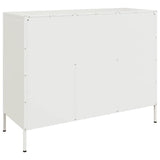 Sideboard White 100.5x39x79 cm Steel 843095
