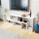243066 TV Cabinet Double L-Shaped White