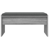 Hall Bench with Cushion Grey Sonoma 83 x 38 x 40 cm 891557