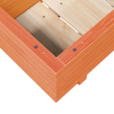 Garden Planter Wax Brown 70x40x26.5 cm Solid Wood Pine 847330