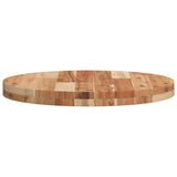 ZNTS Table Top Round Ø50x4 cm Solid Wood Acacia 4008701