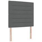 ZNTS Bed Frame Dark Grey 120x200 cm Fabric 3344642