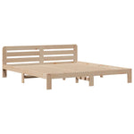 Bookcase Bed without Mattress 180x200 cm Super King Solid Wood Pine 3309971