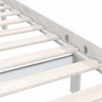 810068 Bed Frame without Mattress White Solid Wood 90x200 cm