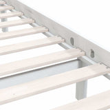 810068 Bed Frame without Mattress White Solid Wood 90x200 cm