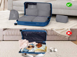 4-Piece Luggage Set with 2 Handbags & 8-Piece Toiletry Kit Durable PP Suitcase 11803705
