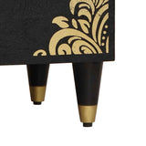 Bedside Cabinet Black 50 x 33 x 62 cm Solid Mango Wood 4018818
