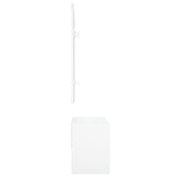 Hallway Furniture Set White Engineered Wood 808783