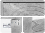 Wall-Mounted Shoe Cabinet ALKMAAR 71 x 17 x 43 cm Concrete Grey 896188
