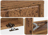 Shoe Cabinet BREDA 78 x 24 x 103 cm Engineered Wood Old Wood 897543