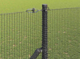 Ground Fix Welded Wire Fence 10 x 1.5 m PVC-Coated Steel Grey 3351820