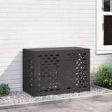 Air Conditioner Cover Black 100 x 50 x 70 cm Steel 865897