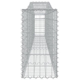 Arched Gabion Baskets 5 pcs 400x30x60/80 cm Galvanised Iron 3145803