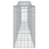 Arched Gabion Baskets 10 pcs 400x30x60/80 cm Galvanised Iron 3145808