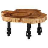 Coffee Table Solid Acacia Wood 60x55x25 cm 244950