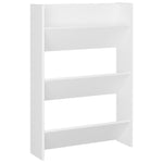 Wall Shoe Cabinets 2 pcs White 60x18x90 cm Engineered Wood 806760