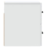 Wall-Mounted Bedside Cabinet 2 pcs White 34.5 x 33 x 40 cm 898636