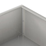 Garden Planter 2 pcs Silver 100 x 100 x 20 cm Stainless Steel 8005031
