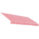 Replacement Fabric for Awning Red and White Stripe 3x2.5 m 367714