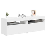 TV Cabinets with LED Lights 2 pcs White 60x35x40 cm 804410