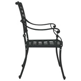 Garden Chair 2 pcs Black 56 x 55 x 92.5cm Aluminium 42002375