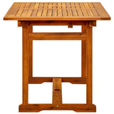 Garden Dining Table x80x75 cm Solid Acacia Wood 316568