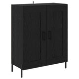 Highboard 2 pcs Black Oak Engineered Wood 3416060