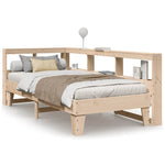 Bookcase Bed without Mattress 90x200cm Solid Wood Pine 3324547