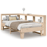 Bookcase Bed without Mattress 90x200cm Solid Wood Pine 3324547