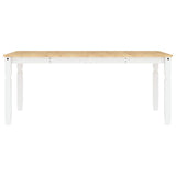 3 Piece Dining Set PANAMA White Solid Wood Pine 3345208