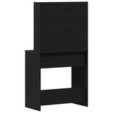 ZNTS Black Oak Dressing Table with Mirror - 74.5 x 40 x 141 cm 862782