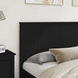 Headboard with Headboard Black Oak 180 cm Engineered wood 887726