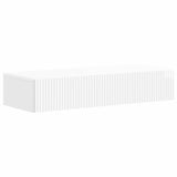 Wall-Mounted Side Table High Gloss White 87.5 x 34.5 x 17 cm 898499