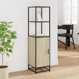 Highboard Sonoma Oak 35.5x35x139 cm Engineered Wood and Metal 849045