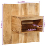 ZNTS Bedside Cabinet 50x27x50 cm Solid Wood Acacia 4017523