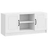 TV Cabinet High Gloss White 102 x 34.5 x 47 cm Engineered Wood 895849