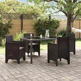 Garden Chair 4 pcs Brown 53 x 49 x 85 cm Polypropylene 847474