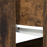 Console Table with Drawers Smoked Oak 85.5x38.5x74.5 cm 861395