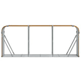 Log Holder Wood Look 234x45x100 cm Galvanised Steel 364585