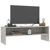 TV Cabinet Concrete Grey 120x40x40 cm Engineered Wood 800040
