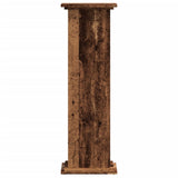 Plant Stand Old Wood 33x33x100 cm Engineered Wood 852985