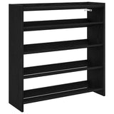 Shoe Rack Black 80x25x81 cm Engineered Wood 859906