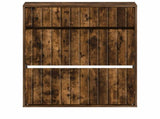 Shoe Cabinet ZWOLLE 78 x 24 x 103 cm Engineered Wood Smoked Oak 896440