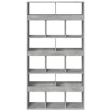 Bookcase Concrete Grey 100x33x187.5 cm Engineered Wood 3309378