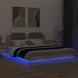 Bed Frame with Headboard with Storage Artisan Oak 180 x 200 cm 3416335