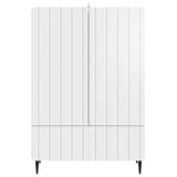 Sideboard with Drawer White 66 x 34.5 x 97 cm Engineered Wood 894435